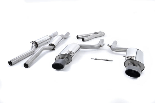 Audi RS4 B7 - Non-valved Resonated (Quieter) GPF/OPF Back System with Satin Black Sheen Trims