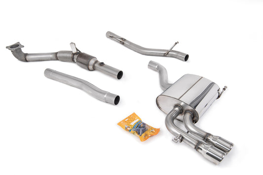 Milltek Exhaust  Audi A3 2.0T FSI QUATTRO SPORTBACK Turbo-back Exhaust including Hi-Flow Sports Cat SSXAU087 - TMC Motorsport
