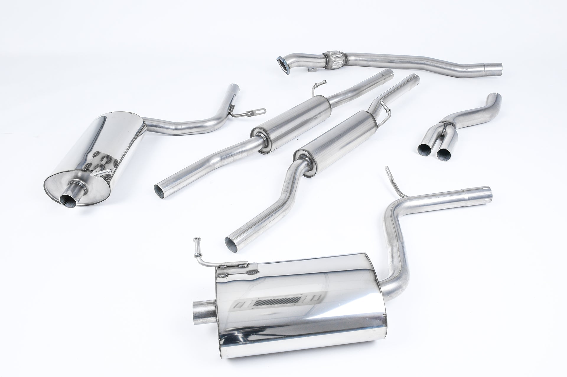 Milltek Exhaust  Audi A4 1.8T B6 QUATTRO SALOON  AVANT 190BHP (6 SPEED) Cat-back Exhaust SSXAU090 - TMC Motorsport