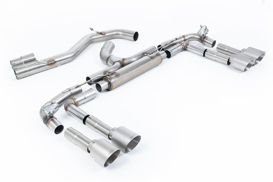 Milltek Exhaust  Audi S3 2.0TFSI Quattro Saloon 310PS 8Y (OPF/GPF Models Only) Particulate Filter-back RACE Exhaust SSXAU1021 - TMC Motorsport