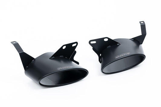 Audi RS6/RS7 C8 - Non-Resonated Signature Series Titanium Axle back with Cerakote Black Ovals