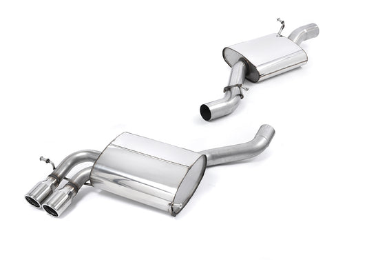 Audi S3 8P Sportback - Resonated (Quieter) Cat-Back Exhaust System with Polished Trims