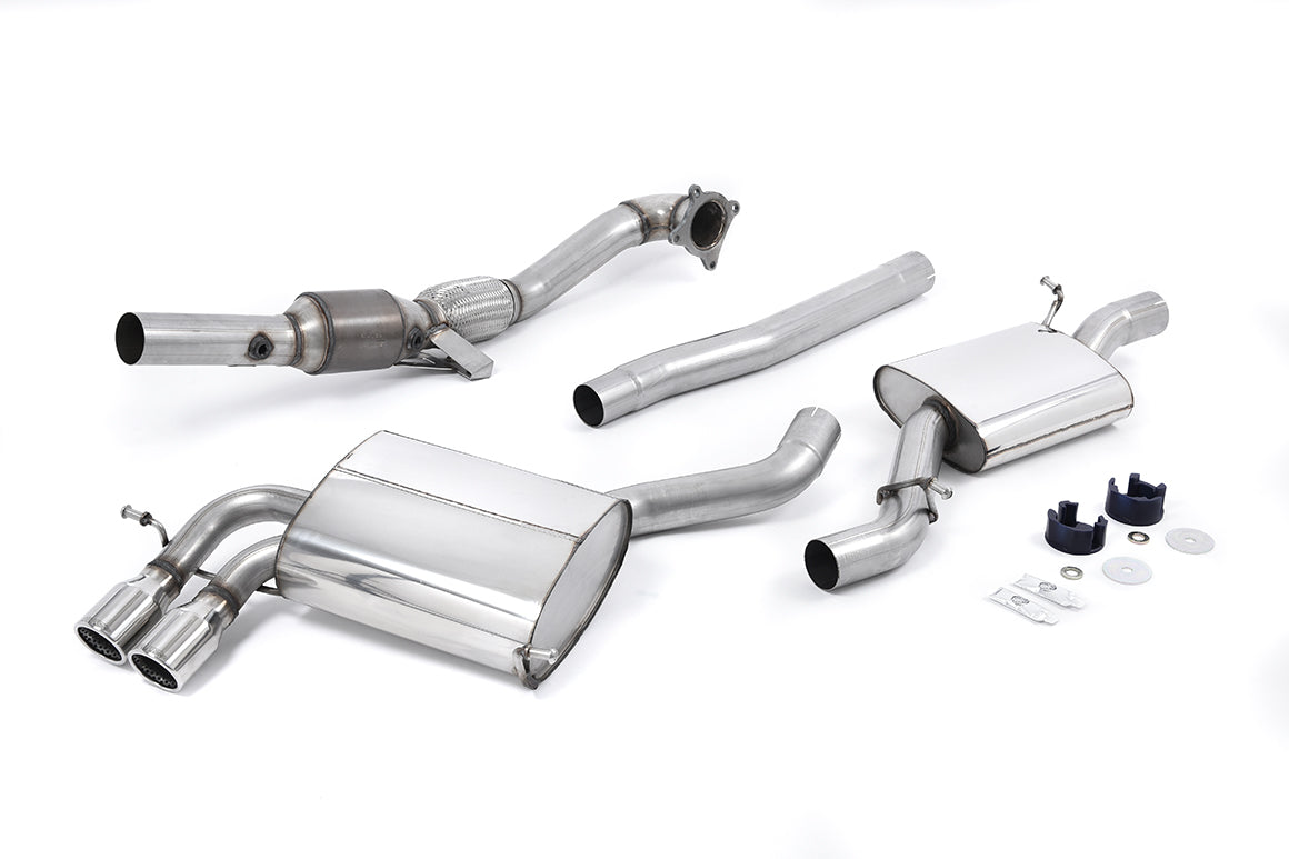 Milltek Exhaust  Audi S3 2.0 T QUATTRO SPORTBACK 8P Turbo-back Exhaust including Hi-Flow Sports Cat SSXAU199 - TMC Motorsport