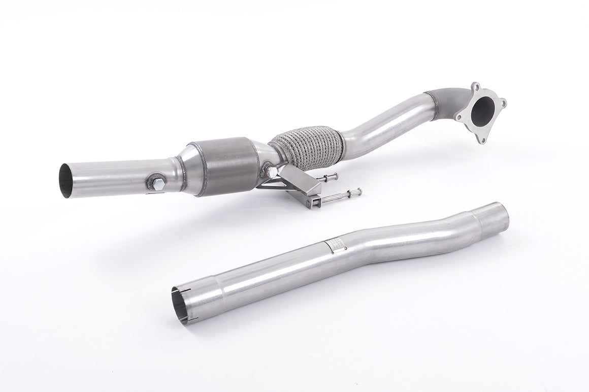 Large Bore Downpipe with HJS Hi-Flow Sports Catalyst (For Milltek Cat-Back) (Audi/Seat/Skoda/VW)
