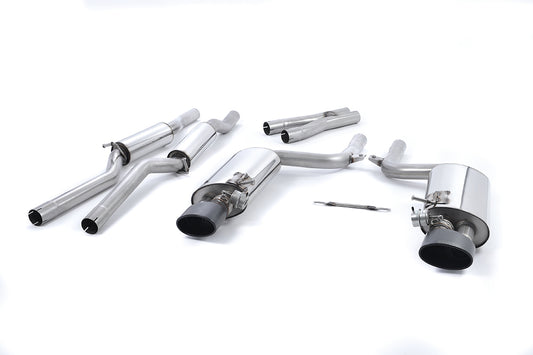 Audi RS4 B7 - Valved &amp; Resonated Cat-Back Exhaust System with Satin Black Sheen Tips