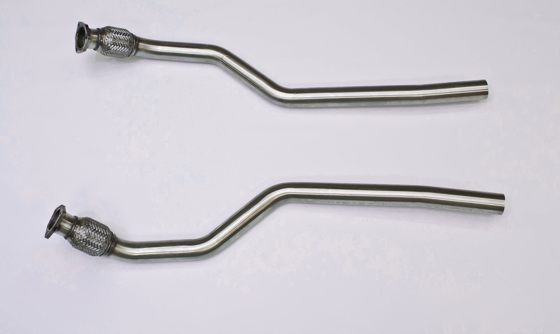 Audi S5 V8 - Large Bore Lower Downpipe Pair with Catalyst Delete (For Manual Models only)