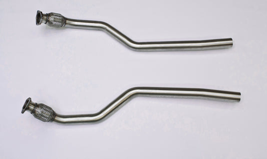 Audi S5 V8 - Large Bore Lower Downpipe Pair with Catalyst Delete (For Manual Models only)
