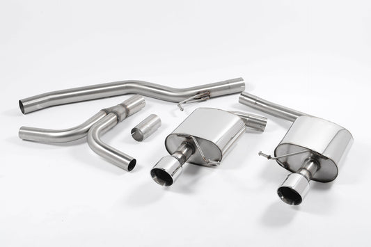 Audi A5 3.0 TDI - Cat-Back Exhaust System with Dual Outlet Polished GT100 Trims