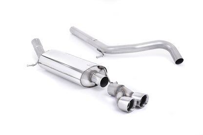 Milltek Exhaust Audi A1 1.4 TFSi 122PS 2010 on Cat Back Exhaust System Non-Resonated SSXAU283 - TMC Motorsport