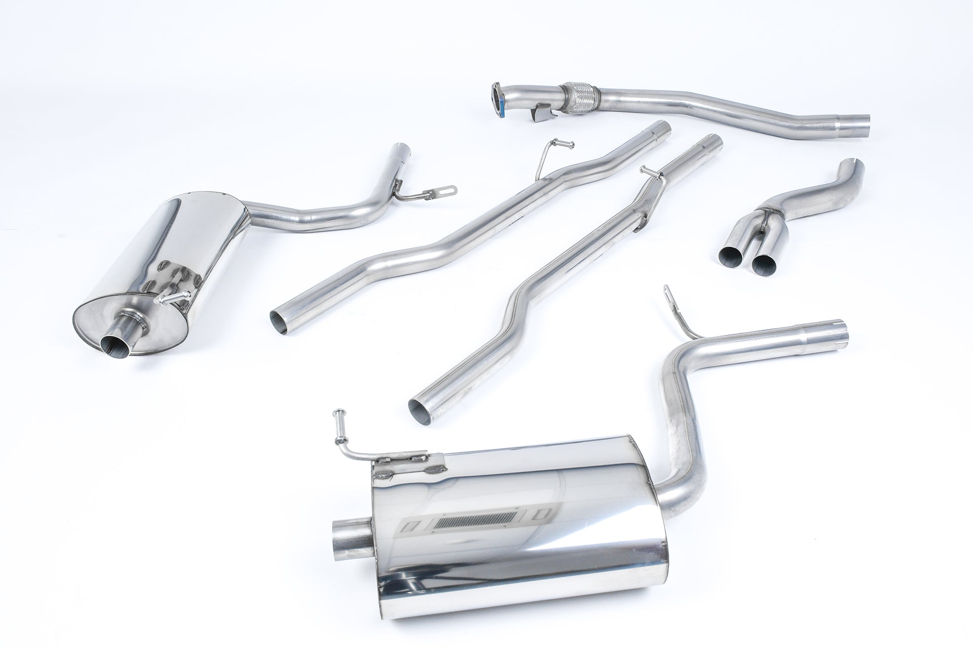 Milltek Exhaust  Audi A4 1.8T B6 QUATTRO SALOON  AVANT 190BHP (6 SPEED) Cat-back Exhaust SSXAU306 - TMC Motorsport