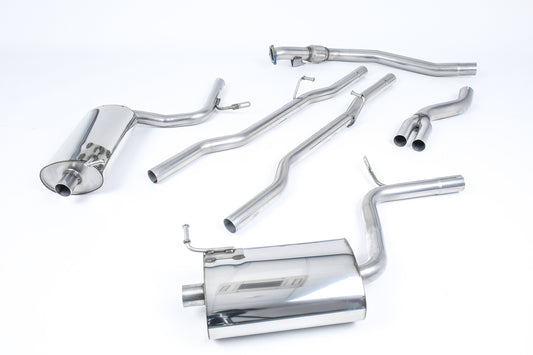 Milltek Exhaust  Audi A4 1.8T B6 QUATTRO SALOON  AVANT 190BHP (6 SPEED) Cat-back Exhaust SSXAU306 - TMC Motorsport