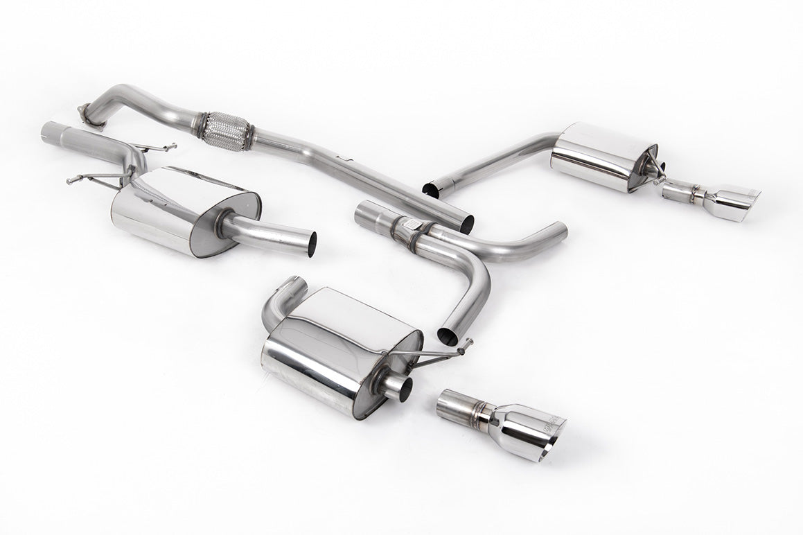 Audi A5 2.0 B8 (Multitronic) - Cat-Back Exhaust System with Duel Outlet Polished Trims