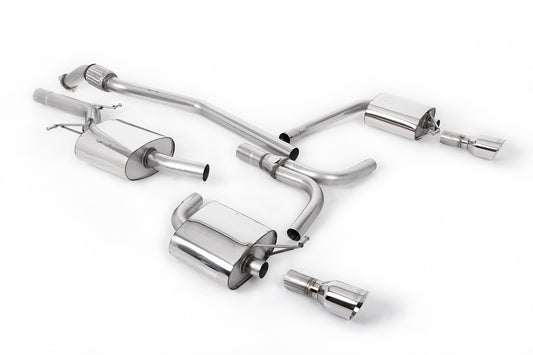 Audi A5 2.0 TFSI - Cat-Back Exhaust System with Dual Outlet Polished GT100 Trims