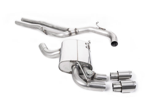 Audi RS3 8P Sportback S Tronic - Non-Resonated (Louder) Cat-Back Exhaust System with Polished Trims