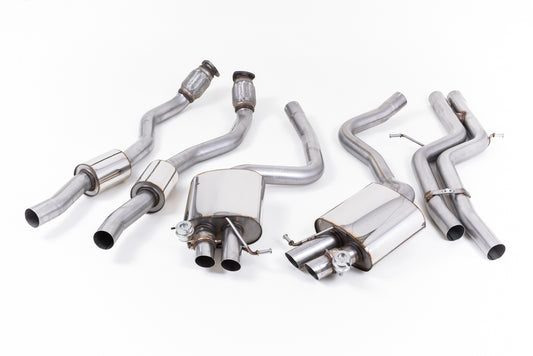 Audi RS5 B8 Coupe - Non-Resonated (Louder) Cat-Back Exhaust System - Uses OE Trims
