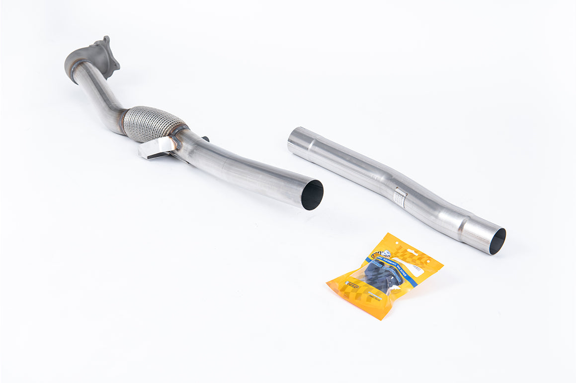 Audi TT MK2 2.0 2WD - Stainless Steel Cast Large Bore Downpipe with Catalyst Delete (For Milltek Cat-Back)