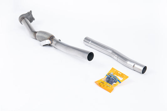 Audi TT MK2 2.0 2WD - Stainless Steel Cast Large Bore Downpipe with Catalyst Delete (For Milltek Cat-Back)