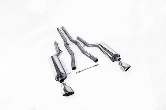Audi RS6 C5 - Non-Resonated (Louder) Cat-Back Exhaust System with Polished Trims