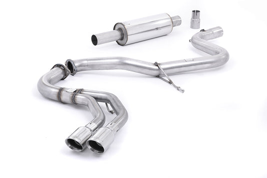 Audi A3 2.0 TDI MQB - Resonated (Quieter) Cat-Back Exhaust System with Polished Trims