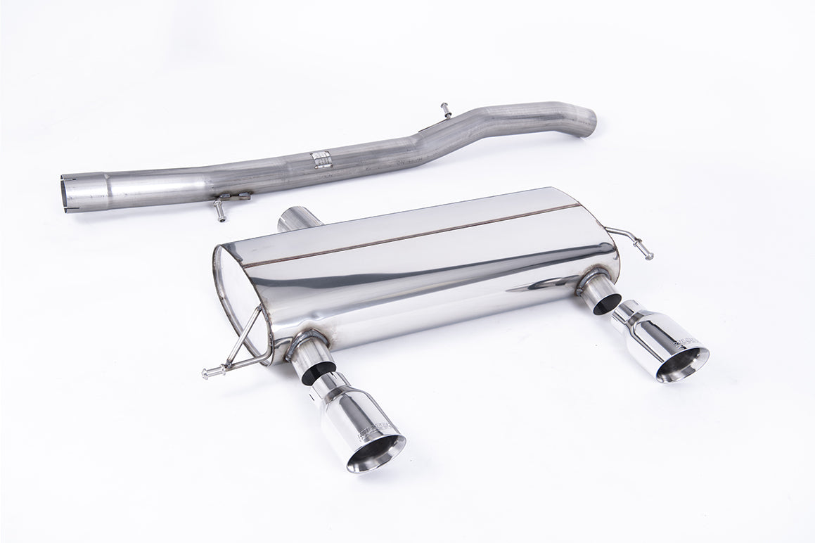 Audi TT MK1 225 Quattro - Non-Resonated (Louder) Cat-Back Race Exhaust System with  Polished GT100 Trims (For the 225 Model)