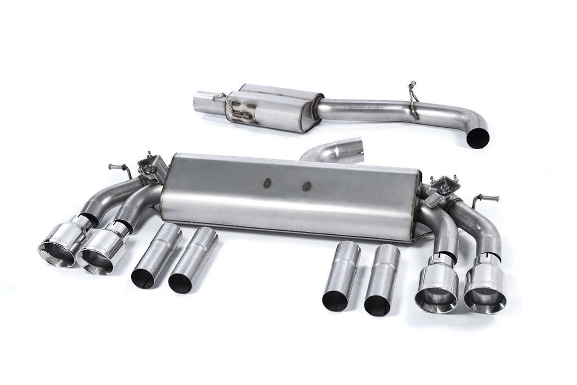 Milltek Exhaust  Audi S3 2.0 TFSI quattro Cabrio 8V Cat-back Exhaust (Non-GPF Equipped Models Only) SSXAU476 - TMC Motorsport