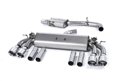 Milltek Exhaust  Audi S3 2.0 TFSI quattro Cabrio 8V Cat-back Exhaust (Non-GPF Equipped Models Only) SSXAU476 - TMC Motorsport