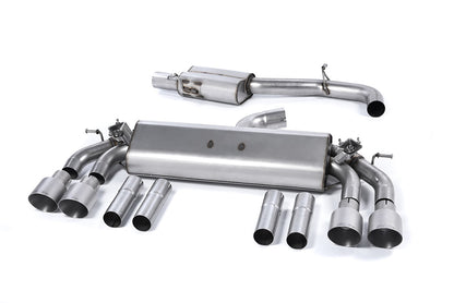 Milltek Exhaust  Audi S3 2.0 TFSI quattro Cabrio 8V Cat-back Exhaust (Non-GPF Equipped Models Only)  SSXAU477 - TMC Motorsport