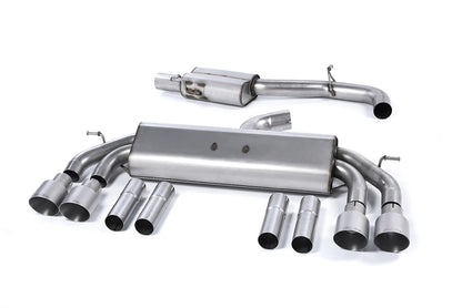 Milltek Exhaust  Audi S3 2.0 TFSI quattro Cabrio 8V Cat-back Exhaust (Non-GPF Equipped Models Only) SSXAU548 - TMC Motorsport