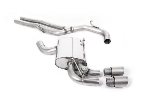 Audi RS3 8P Sportback S Tronic - Non-Resonated (Louder) Cat-Back Exhaust System with Titanium Trims