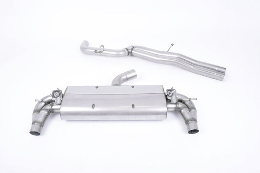 Audi RS3 8V Pre Facelift - Valved &amp; Non-Resonated (Louder) Cat-Back Exhaust System with Cerakote Black Oval Trims