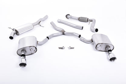 Milltek Exhaust  Audi A4 2.0 TFSI B9 Quattro Saloon & Avant Cat-back Exhaust (Non GPF Equipped Models Only) SSXAU612 - TMC Motorsport