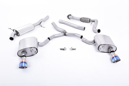 Milltek Exhaust  Audi A4 2.0 TFSI B9 Quattro Saloon & Avant Cat-back Exhaust (Non GPF Equipped Models Only) SSXAU614 - TMC Motorsport