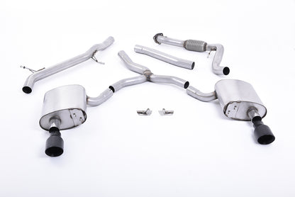 Milltek Exhaust  Audi A4 2.0 TFSI B9 Quattro Saloon & Avant Cat-back Exhaust (Non GPF Equipped Models Only) SSXAU615 - TMC Motorsport