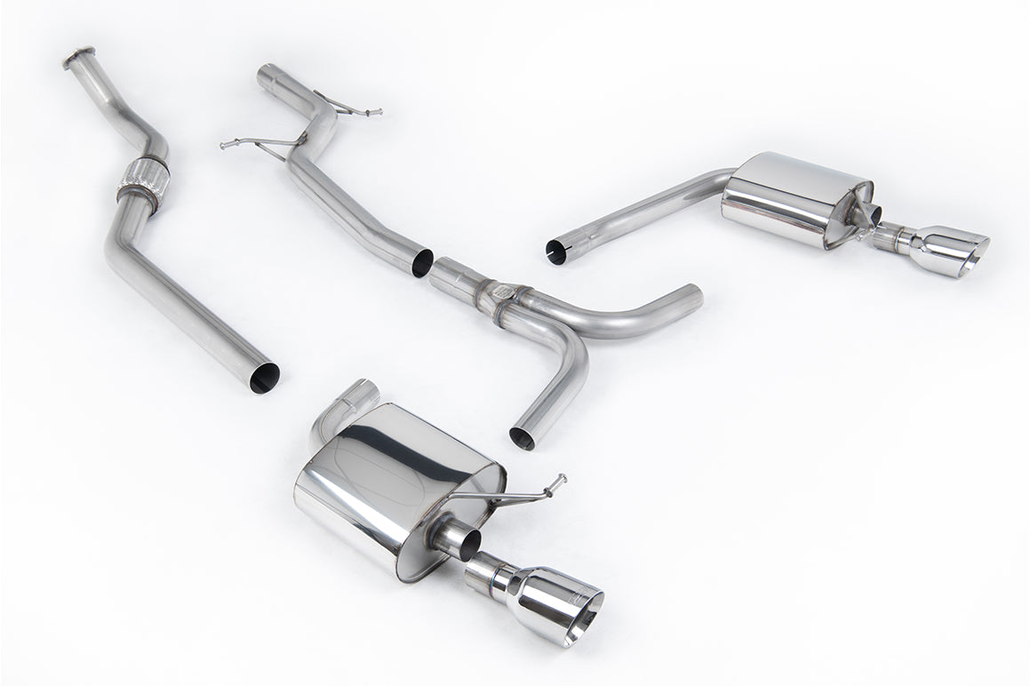Milltek Exhaust  Audi A4 2.0 TFSI S line B8 (2WD and quattro Tiptronic-only) Saloon & Avant 2008-2011Cat-back Exhaust SSXAU629 - TMC Motorsport