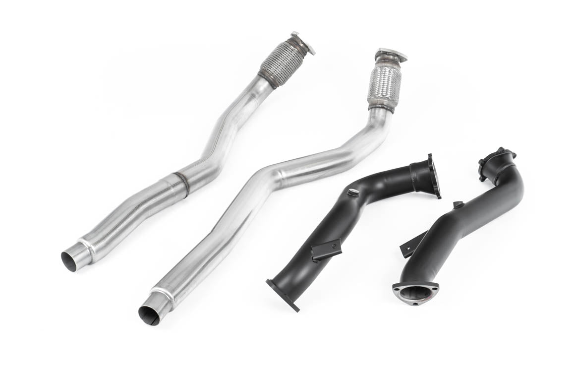 Large Bore Downpipes with Catalyst Bypass Pipes For OE Cat-Back (Audi C7 RS6/RS7/S6/S7)