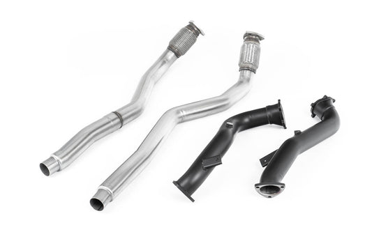 Large Bore Downpipes with Catalyst Bypass Pipes For OE Cat-Back (Audi C7 RS6/RS7/S6/S7)