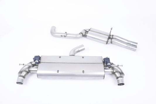 Audi TTRS MK3 Quattro - Resonated (Quieter) Cat-Back Exhaust System with Polished Oval Trims
