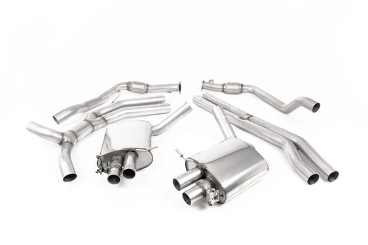 Audi RS5 B9 GPF Models - Road+ Cat-Back Exhaust System with Polished Oval Trims