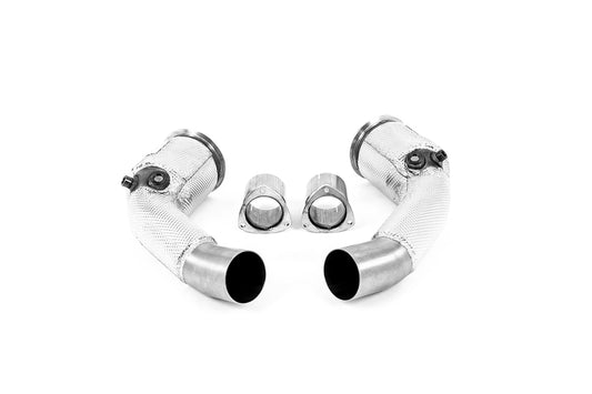 Audi RS6/RS7 C8 &amp; S8 - Large Bore Downpipe with Cat &amp; GPF Delete - For OE
