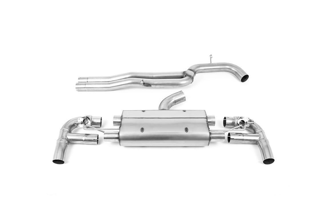 Audi RS3 8V Facelift - 80MM Non-Resonated (Louder) Cat-Back Exhaust System with Polished Trims