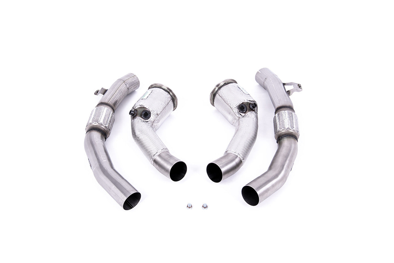 Milltek Large-bore Downpipes and Cat Bypass Pipes - Fits to Milltek Sport Catback Back System - Requires Stage 2 ECU Software - S8 - D5 4.0 TFSI V8 Saloon / Sedan (Non OPF/GPF US/ROW Models)  - TMC Motorsport