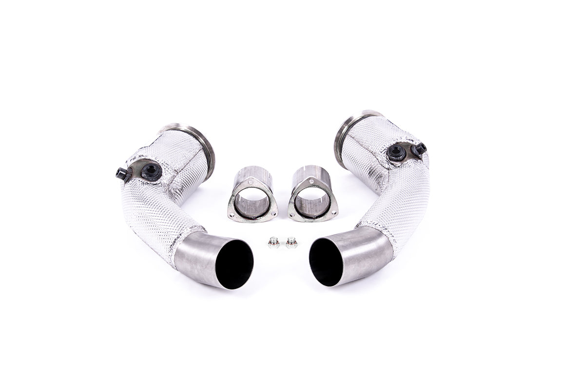 Audi RS6/RS7 C8 &amp; S8 D5 - Large Bore Downpipe &amp; Hi Flow Sports Cat (For OE System)