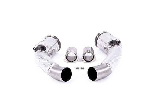 Audi RS6/RS7 C8 &amp; S8 D5 - Large Bore Downpipe &amp; Hi Flow Sports Cat (For OE System)