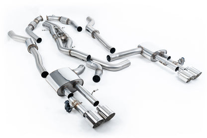 Milltek Exhaust  Audi S8 D5 4.0 TFSI V8 Saloon / Sedan (OPF/GPF UK/Euro Models) Particulate Filter-back Exhaust SSXAU943 - TMC Motorsport
