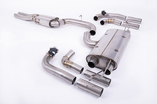 80mm Resonated (Quieter) OPF/GPF Back System For Audi RS3 8Y Saloon/Sedan
