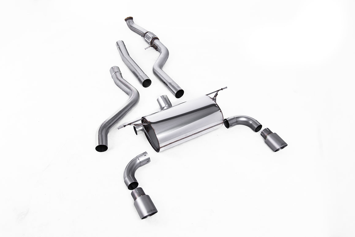 Cat-Back Exhaust System with Road Rear Silencer &amp; Titanium Tips
