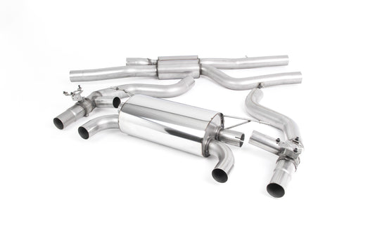 BMW F87 M2 Comp - GPF/OPF-Back Exhaust System with Quad GT-90 Cerakote Black Trims