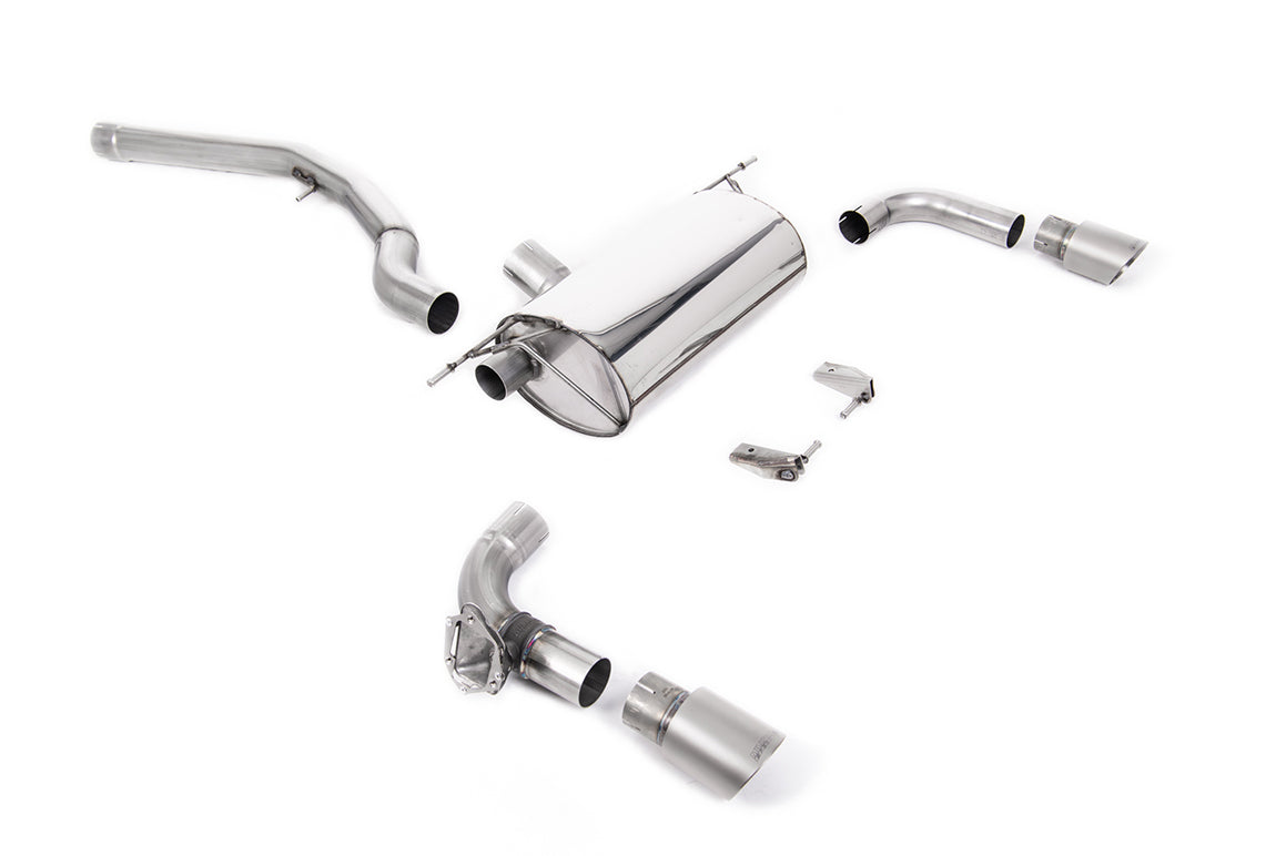 Non-Resonated (Louder) GPF/OPF-Back Exhaust System with Titanium GT-90 Trims