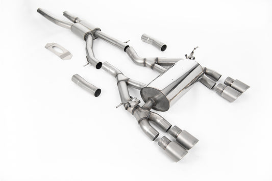 BMW F80 M3/F82 M4 - GPF / OPF Back Race Exhaust System with Titanium GT-90 Trims