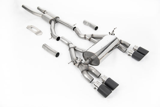BMW F80 M3/F82 M4 - GPF / OPF Back Race (Louder) Exhaust System with Carbon Jet-90 Trims
